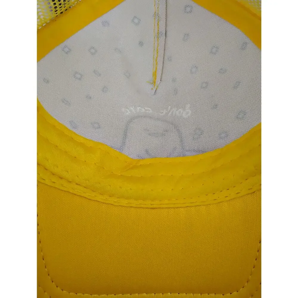 Sanrio Gudetama The Lazy Egg Yellow Graphic Trucker Hat Adjustable Mesh Back